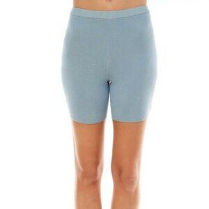WAYF Bnwot Womens Blue Knit "Luke" Biker Shorts